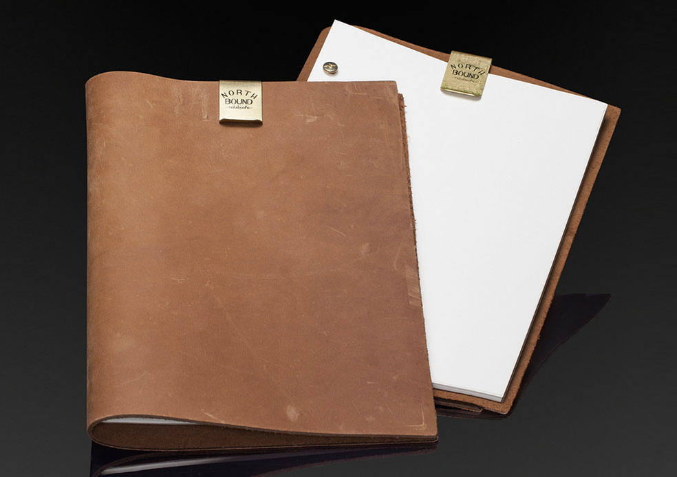 Northbound Notebooks Buffalo Leather Notebook and Paper Gift”